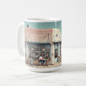 Restaurants in de buurt van Marfa Texas Koffiemok (Voorkant links)