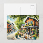 Restaurants in de buurt van Nashville Indiana Briefkaart (Voorkant / Achterkant)