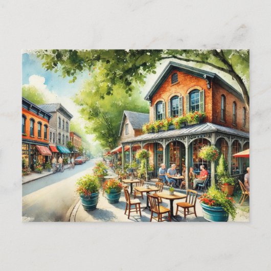 Restaurants in de buurt van Nashville Indiana Briefkaart (Voorkant)