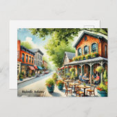 Restaurants in de buurt van Nashville Indiana Briefkaart (Voorkant / Achterkant)