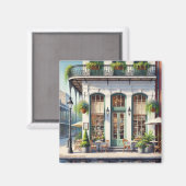 Restaurants in de buurt van New Orleans Louisiana Magneet (Voorkant / Achterkant)