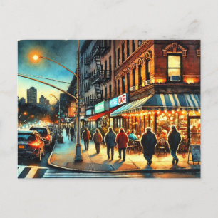 Restaurants in de buurt van New York Bronx Briefkaart