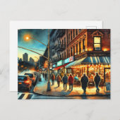 Restaurants in de buurt van New York Bronx Briefkaart (Voorkant / Achterkant)