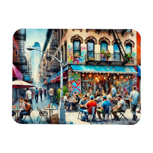 Restaurants in de buurt van New York Bronx Magneet (Horizontaal)