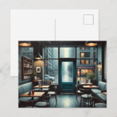 Restaurants in de buurt van Rainy Seattle Briefkaart (Voorkant / Achterkant)