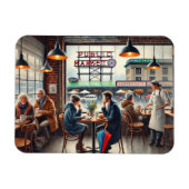 Restaurants in de buurt van Rainy Seattle Magneet (Horizontaal)