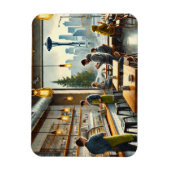 Restaurants in de buurt van Rainy Seattle Magneet (Verticaal)