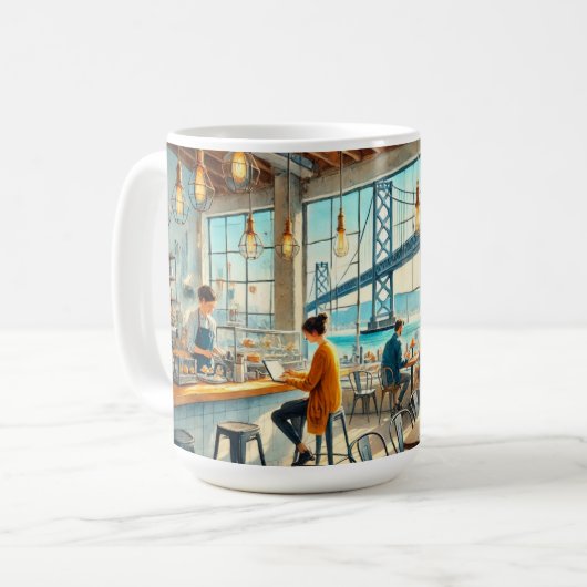 Restaurants in de buurt van San Francisco Bay Brid Koffiemok (Voorkant links)