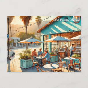 Restaurants in de buurt van Santa Barbara Californ Briefkaart
