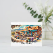 Restaurants in de buurt van Taos New Mexico Briefkaart (Staand voorkant)