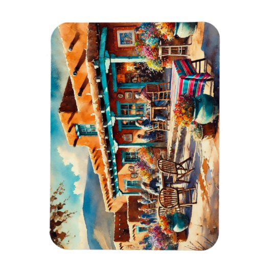 Restaurants in de buurt van Taos New Mexico Magneet (Verticaal)