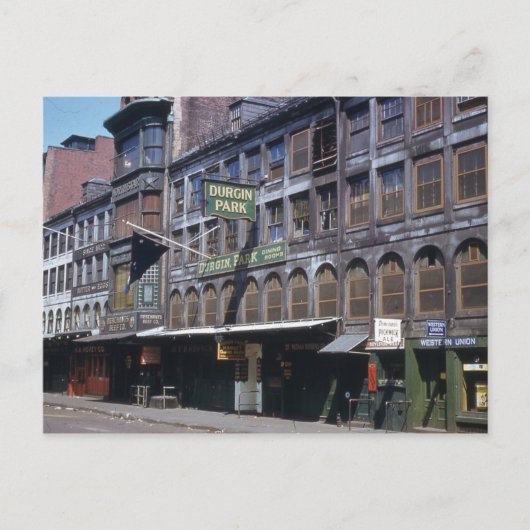 Restaurants in Durgin Park, Vintage van Boston Briefkaart (Voorkant)