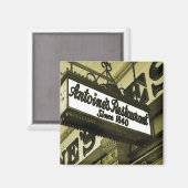 Restaurants in New Orleans Magneet (Voorkant / Achterkant)