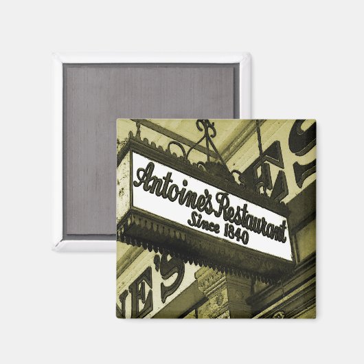 Restaurants in New Orleans Magneet (Voorkant / Achterkant)