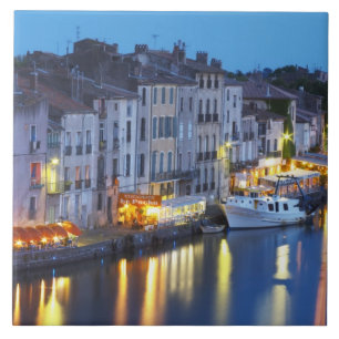Restaurants langs de rivier de l'Herault. L'Heraul Tegeltje