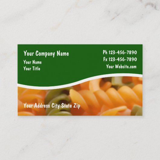 Restaurants Visitekaartjes (Voorkant)