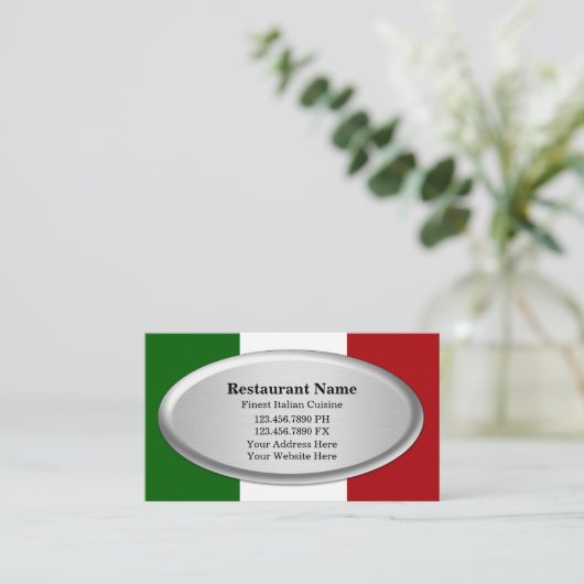 Restaurants Visitekaartjes (Staand voorkant)