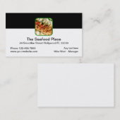 Restaurants voor zeevruchten Moderne Design Visitekaartje (Voorkant / Achterkant)