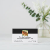 Restaurants voor zeevruchten Moderne Design Visitekaartje (Staand voorkant)