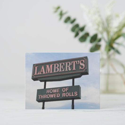 Restaurantteken Briefkaart (Staand voorkant)