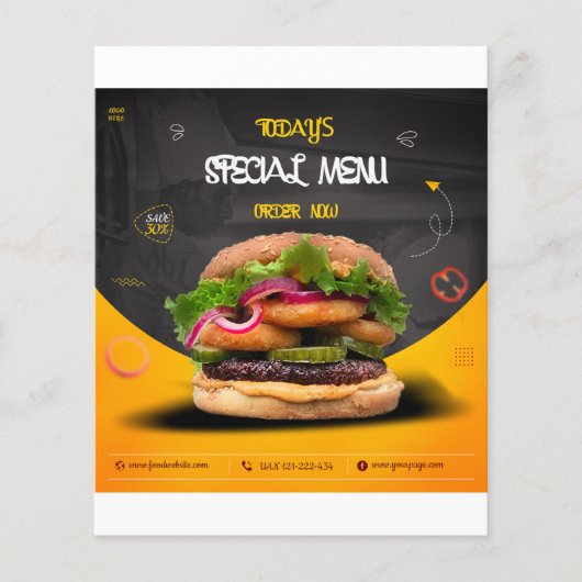 Restaurantvliegers voor uw bedrijf flyer (Voorkant)