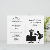 Restaurantvoorraad, Kinder ontbijtmenu Aanpassen (Staand voorkant)