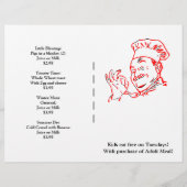 Restaurantvoorraad, Kinder ontbijtmenu Aanpassen (Achterkant)