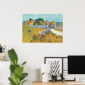 Restaurated Van Gogh Farmhouse in Provence Frankri Poster (Thuiskantoor)