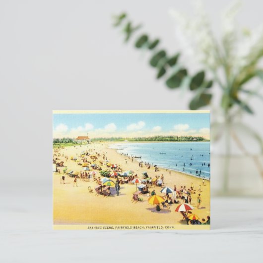  restauratie Connecticut Beach Briefkaart (Staand voorkant)