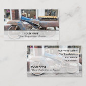 Restauratiedeskundigen van de Retro motorfiets Visitekaartje (Voorkant / Achterkant)