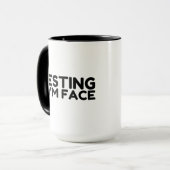 Resten Gym Face Mok (Voorkant links)