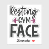 Resten Gym Face Sticker (Vel)