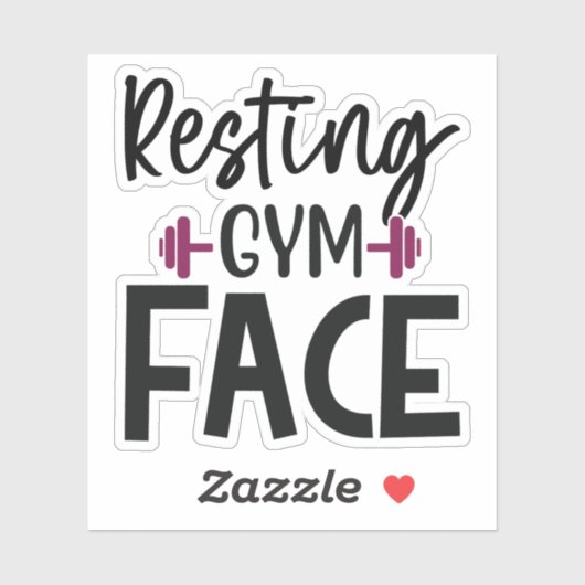 Resten Gym Face Sticker (Vel)