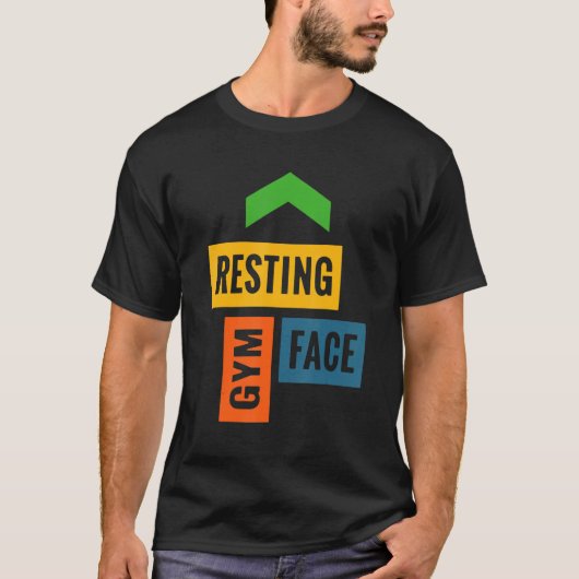 Resten Gym Face WorkoutHolic T-shirt (Voorkant)