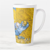Resten na werk (na Millet) Van Gogh art Latte Mok (Rechts)