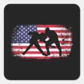 Resten Vierkante Sticker (Voorkant)