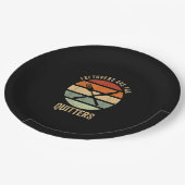 Resten zijn voor Quitters Grappige Thanksgiving Re Papieren Bordje (Gekanteld)