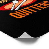 Resten zijn voor Quitters Turkije Thanksgiving Fam Poster (Hoek)