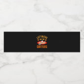 Resten zijn voor Quitters Turkije Thanksgiving Fam Waterfles Etiket (Enkel label)