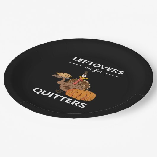 Resten zijn voor Quitters V Papieren Bordje (Gekanteld)
