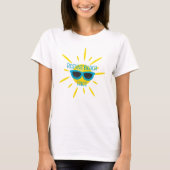 Restend strand Face Sunglass op Sun T-Shirt (Voorkant)
