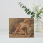 Restende gladiator briefkaart (Staand voorkant)