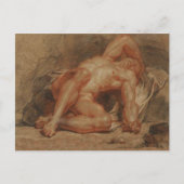 Restende gladiator briefkaart (Voorkant)