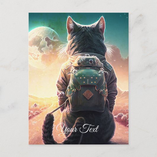 Restende kat. briefkaart (Voorkant)