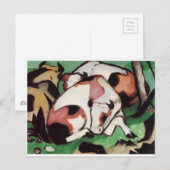 Restende koeien van Franz Marc Briefkaart (Voorkant / Achterkant)