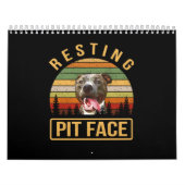 Restende Pitbull-zijde Kalender (Hoes)