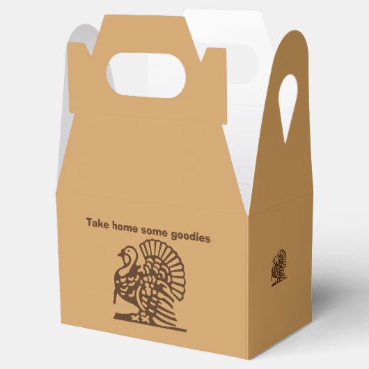 resterend doosje "Thanksgiving turkije" (Geopend)