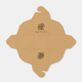 resterend doosje "Thanksgiving turkije" (Uitgevouwen)