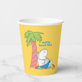RESTERENDE BEACH FACE Belly Button Hippo Boynton P Papieren Bekers