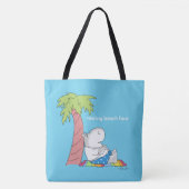 RESTERENDE BEACH FACE Belly Button Hippo Boynton Tote Bag (Voorkant)